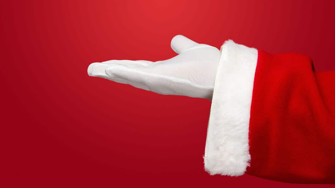 Mano de Santa Claus